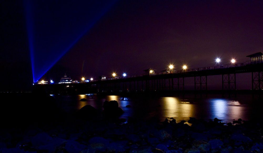 Llandudno pier by night