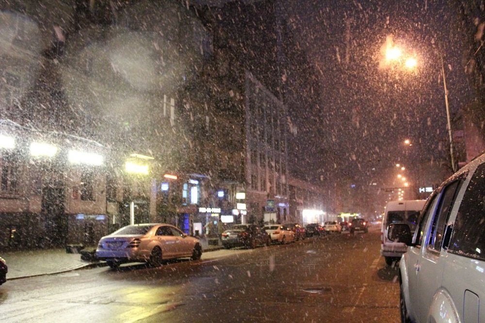 Новогодняя ночь в Киеве.