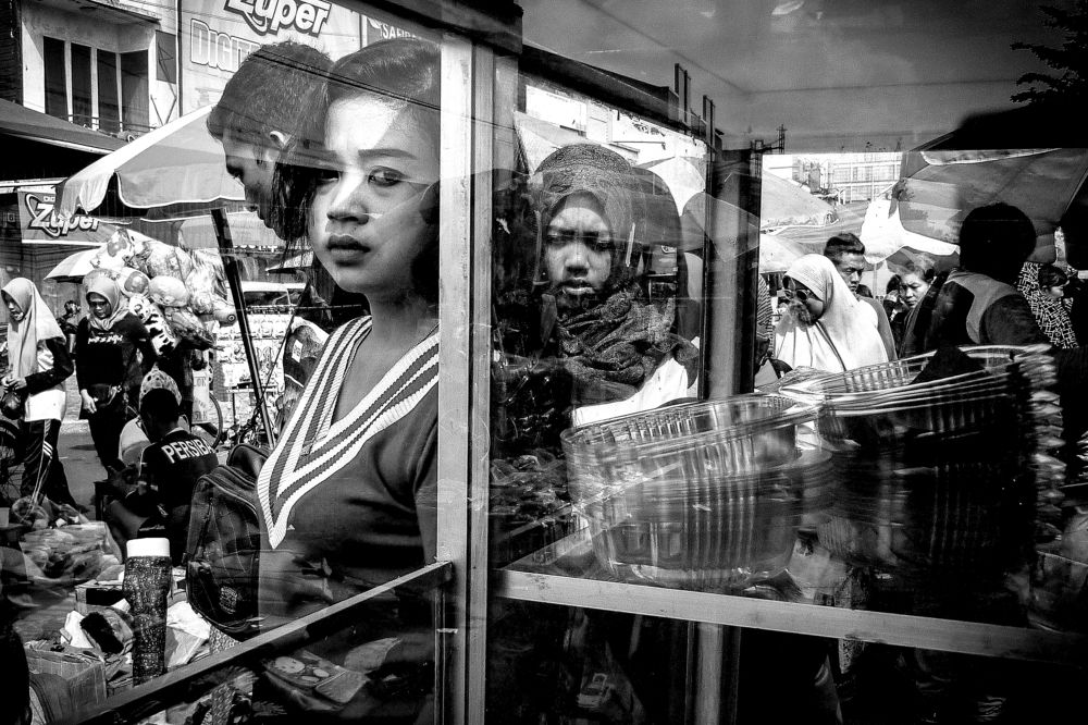 staring through the glass