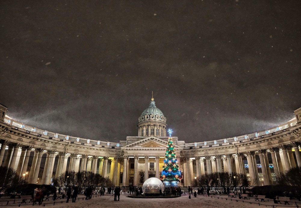 Казанский собор на рождество