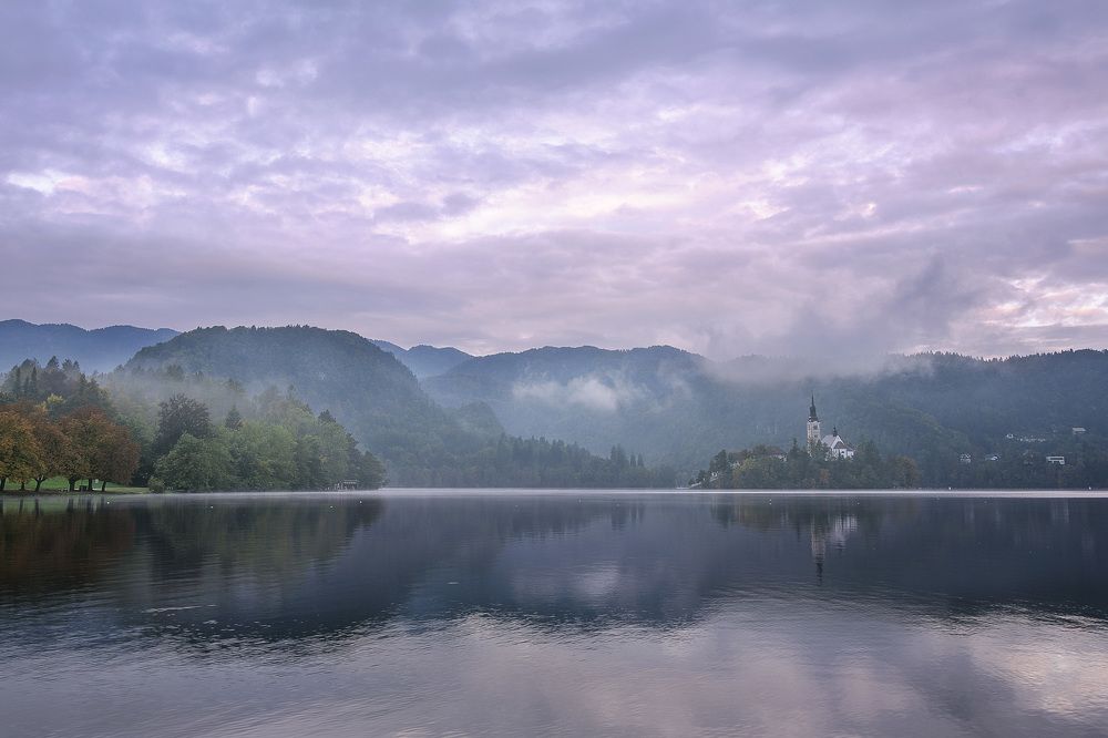 Misty Bled lake