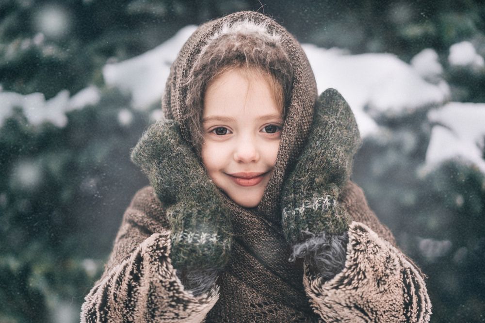 Девочка, зима