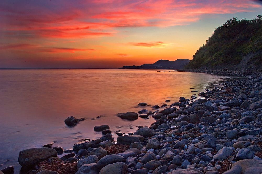 багровый закат