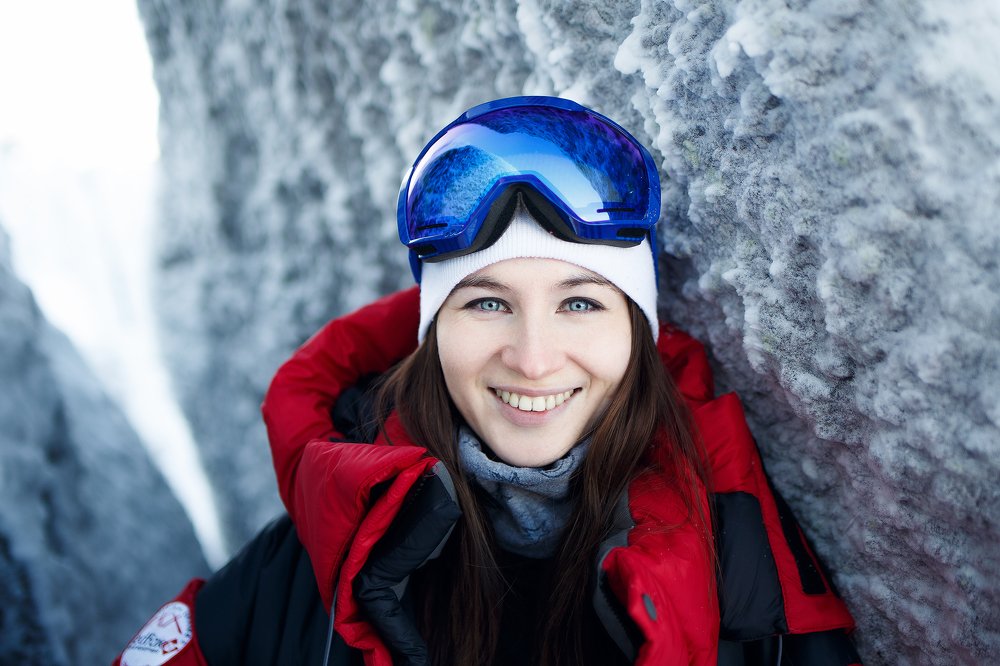 Сноубордистка