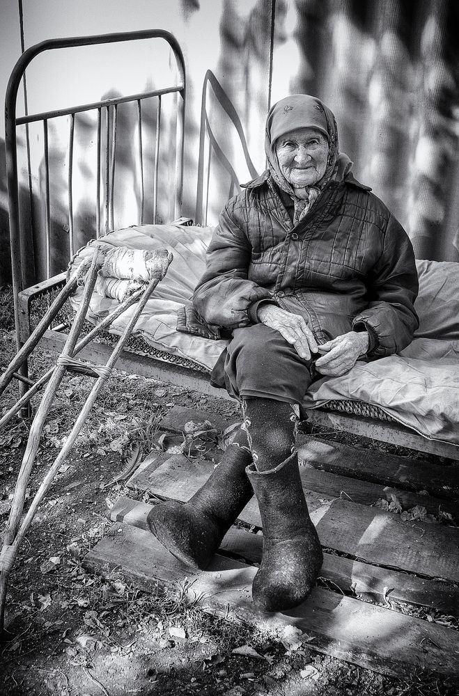 На солнышке