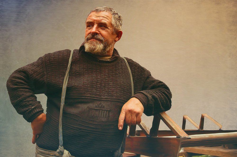 Рабочий в Долине Гейзеров