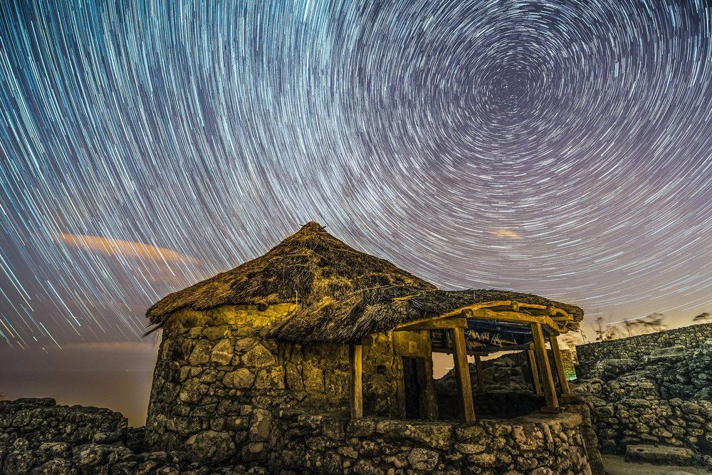 Celtic castro pointing to the polar star