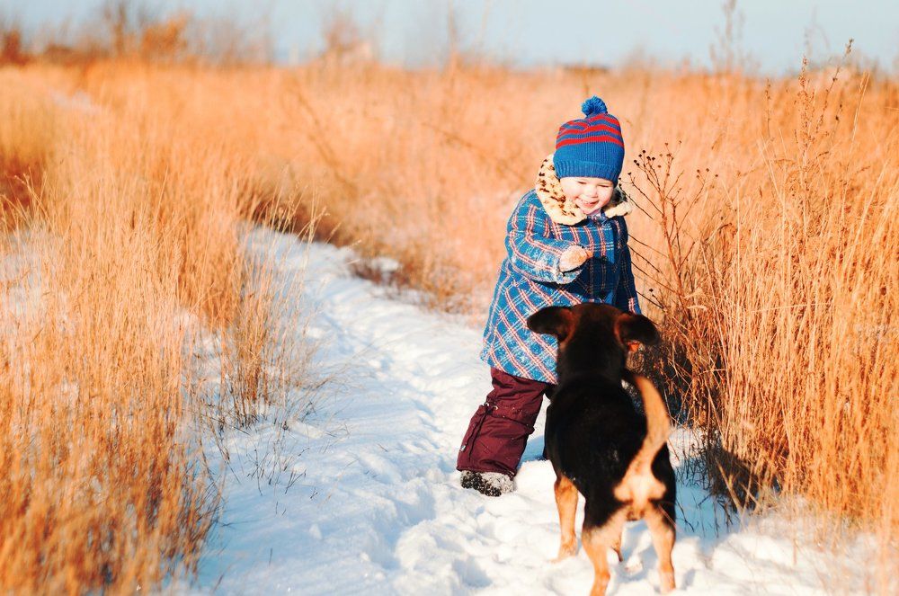 Рамина на прогулке