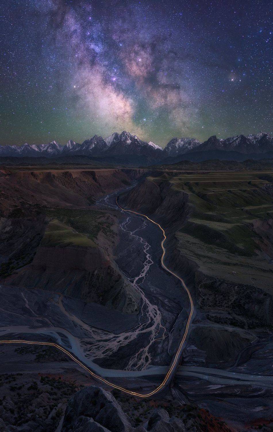 The Milky Way over Anjihai Grand Canyon The Milky Way over Anjihai Grand Canyon