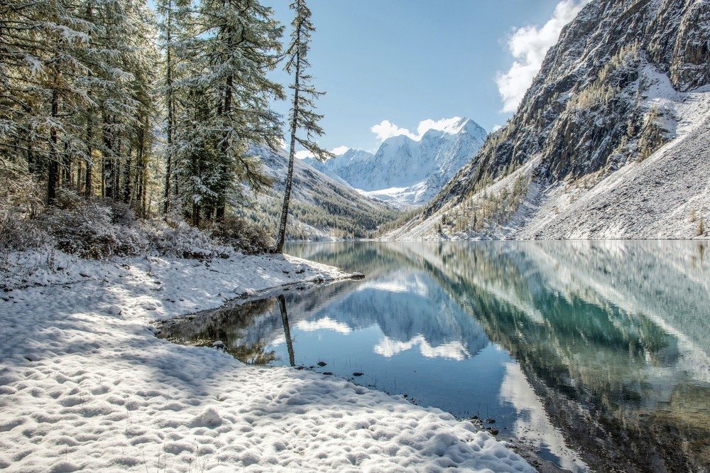 первый снег на Шавлинском