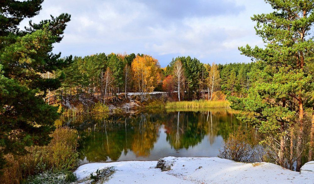 Первый снег Голубого
