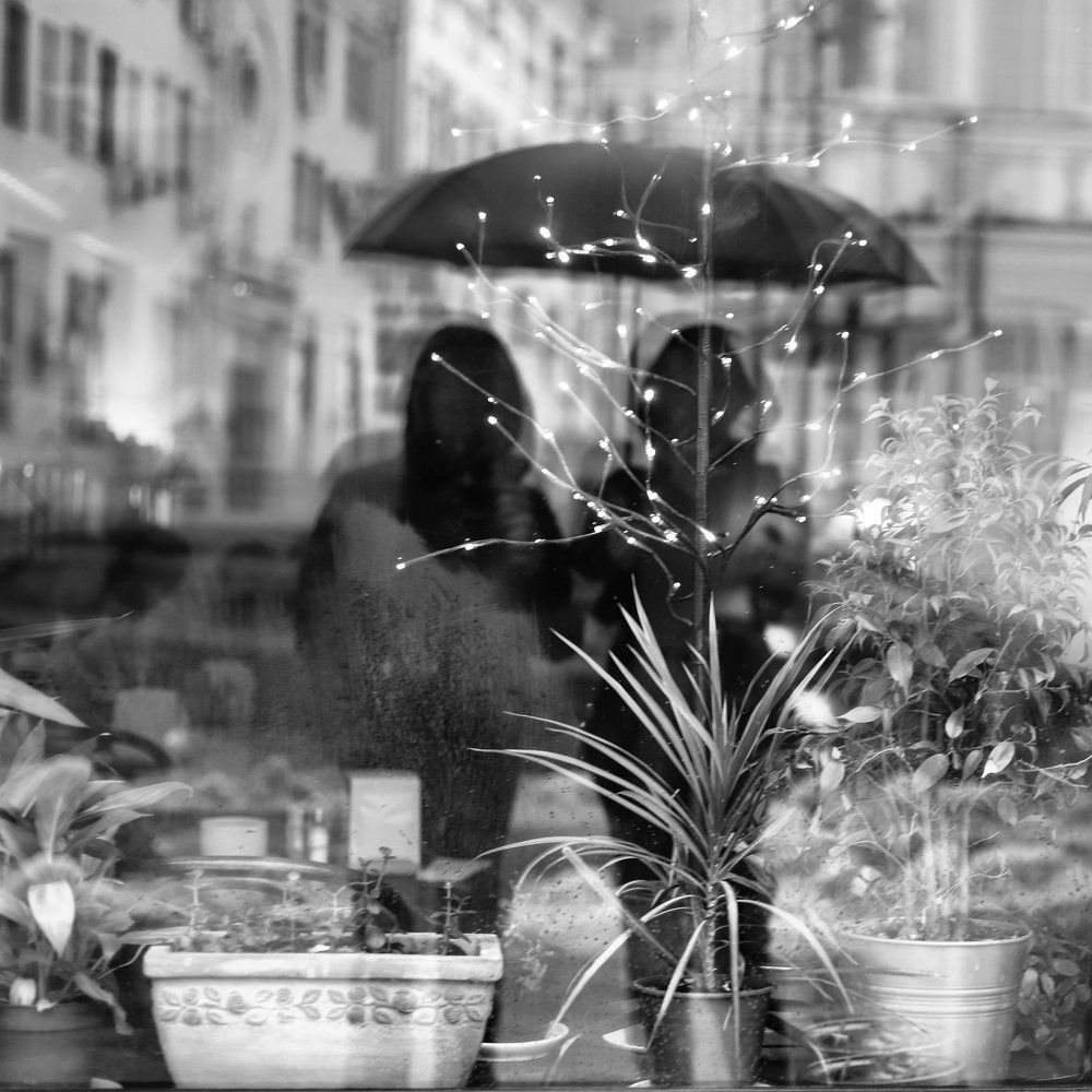 Двое под дождем...