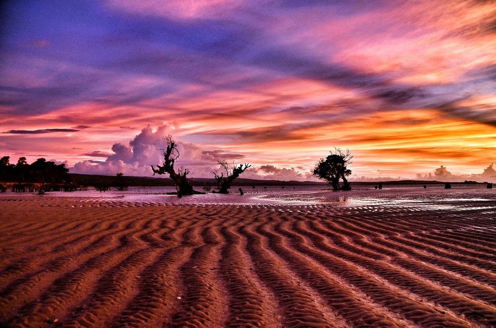 Golden hour after sunset