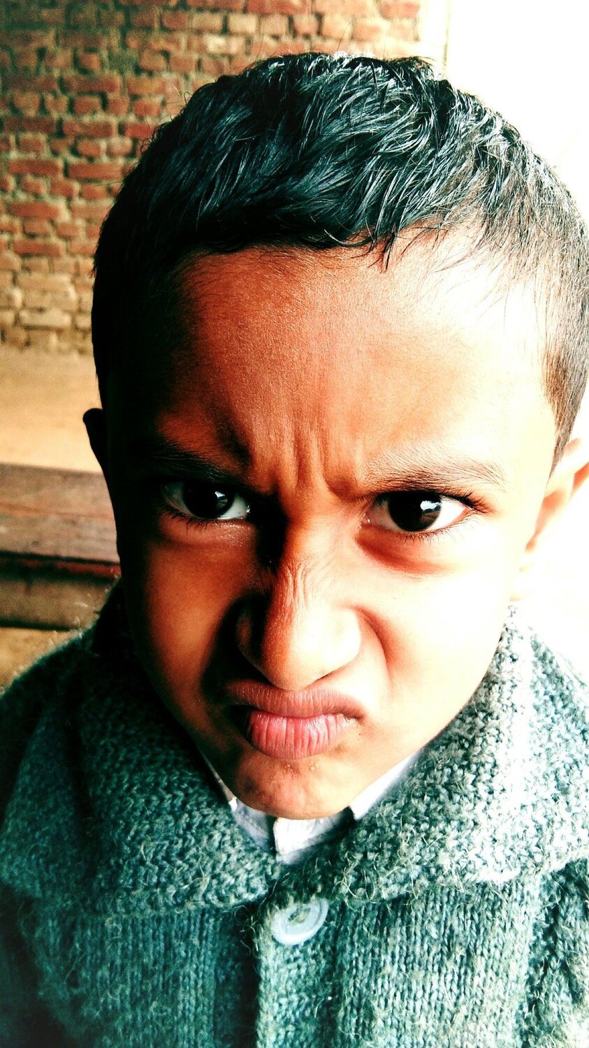 A student of class L.K.G