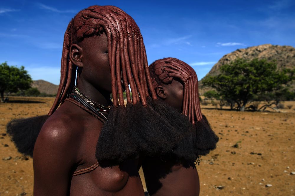 Himba's Tribe.Iona Park. Namibe. Angola.Africa