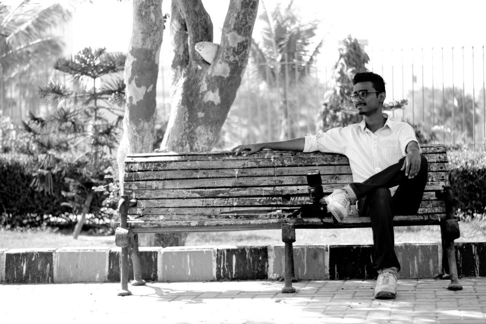 Black & white day time landscape