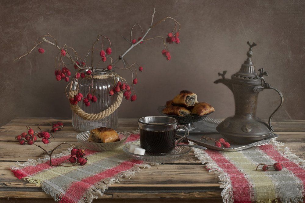 Кофе с рулетом