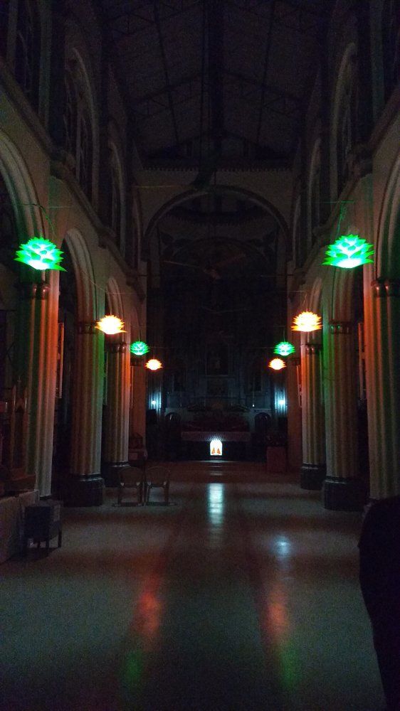 church in the night