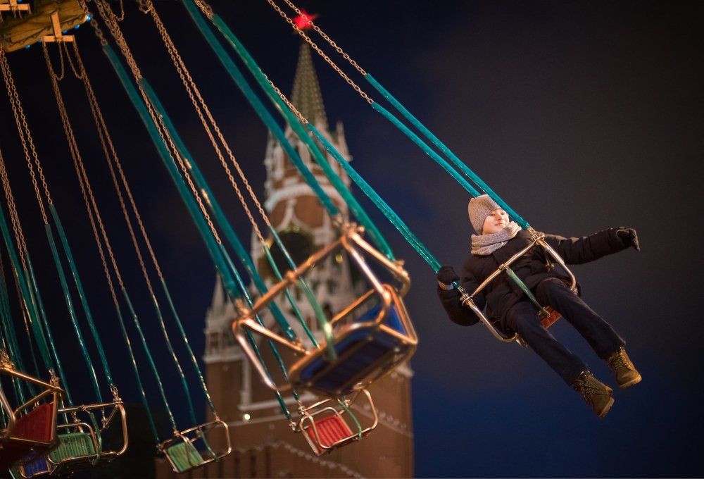 Пролетая над Кремлем