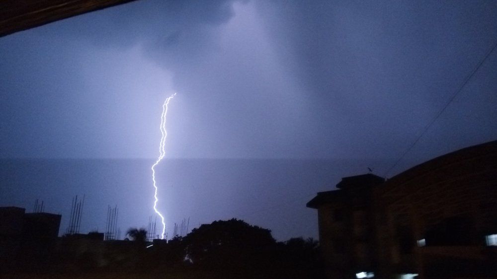 Lightning in the night