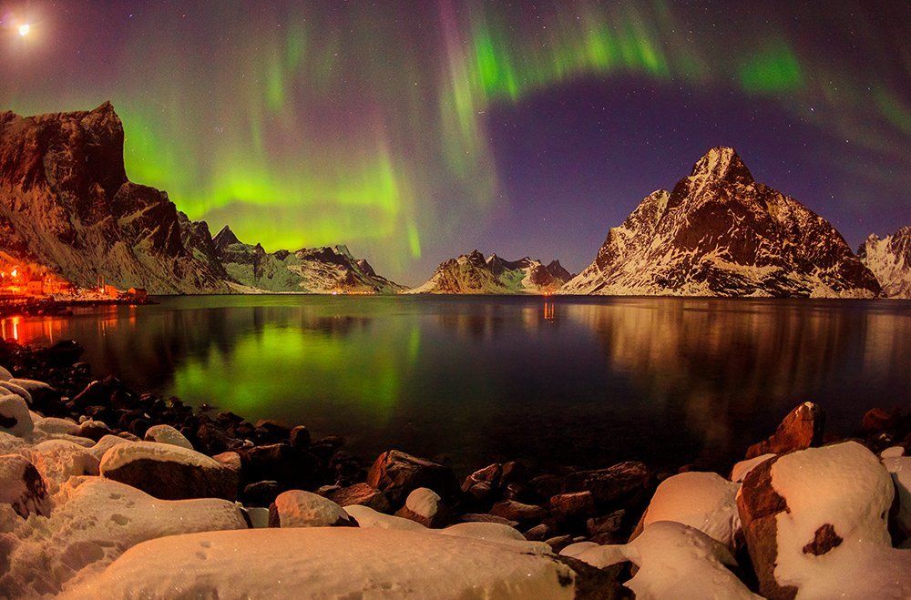 Ночное небо Скандинавии