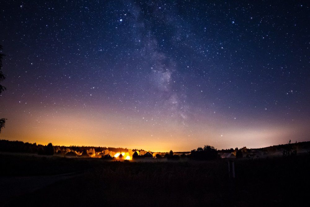 Сельская жизнь под звездами