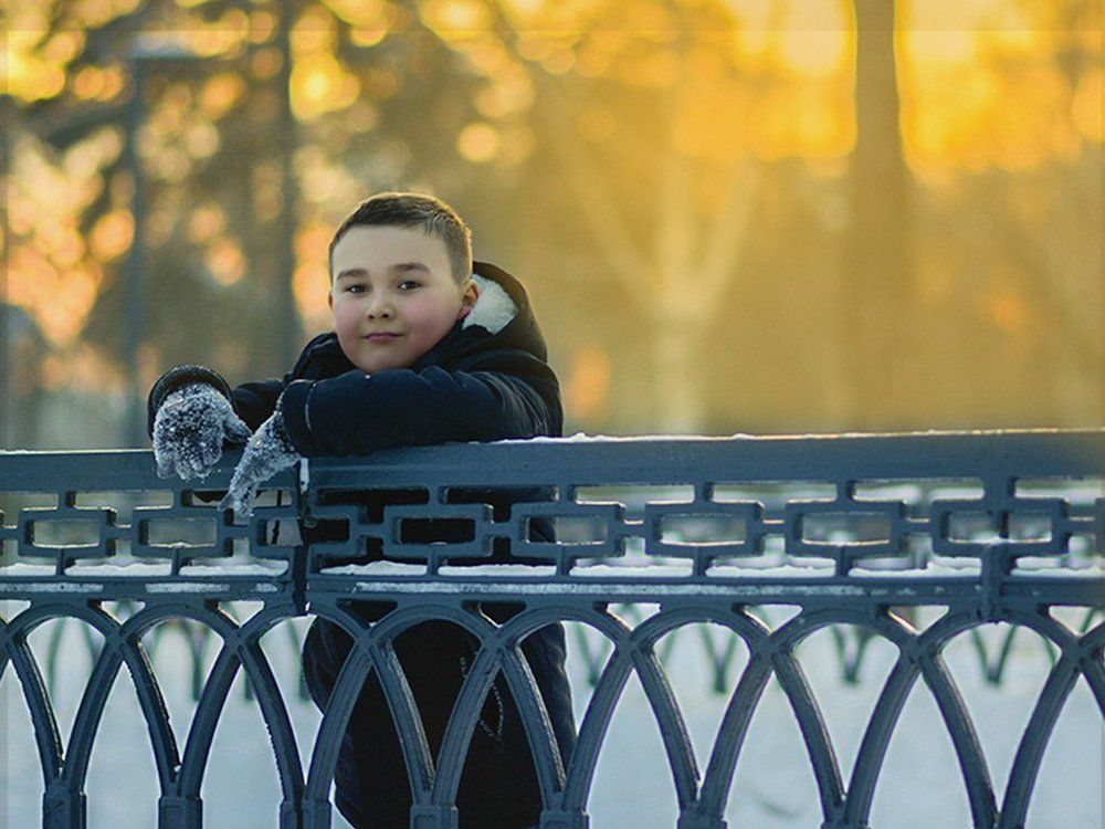 Зимнее солнце на прогулке