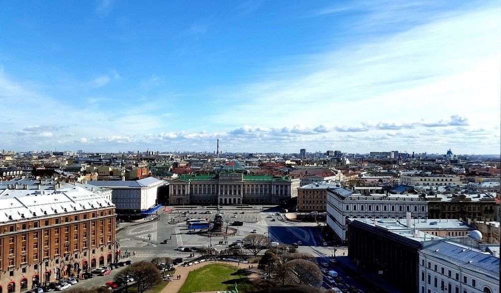 Панорама зданий Петербурга