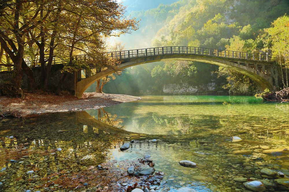 Bridge Papigo. Greece