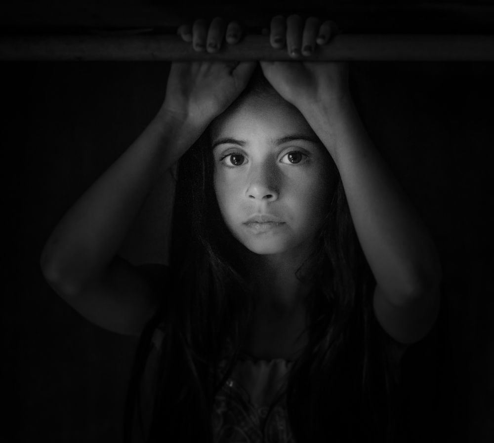 Mirada en blanco y negro