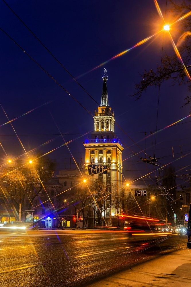 Огни утреннего города