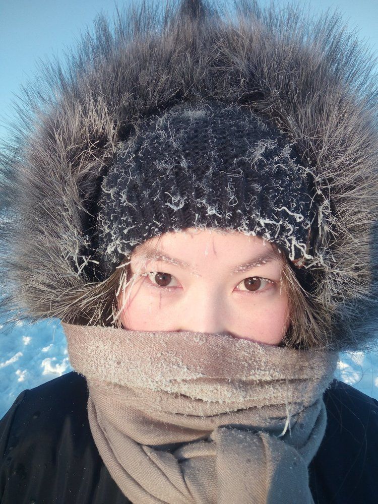 Снежный макияж