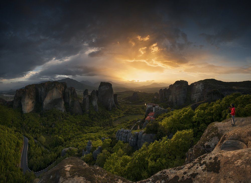 Sunset Meteora