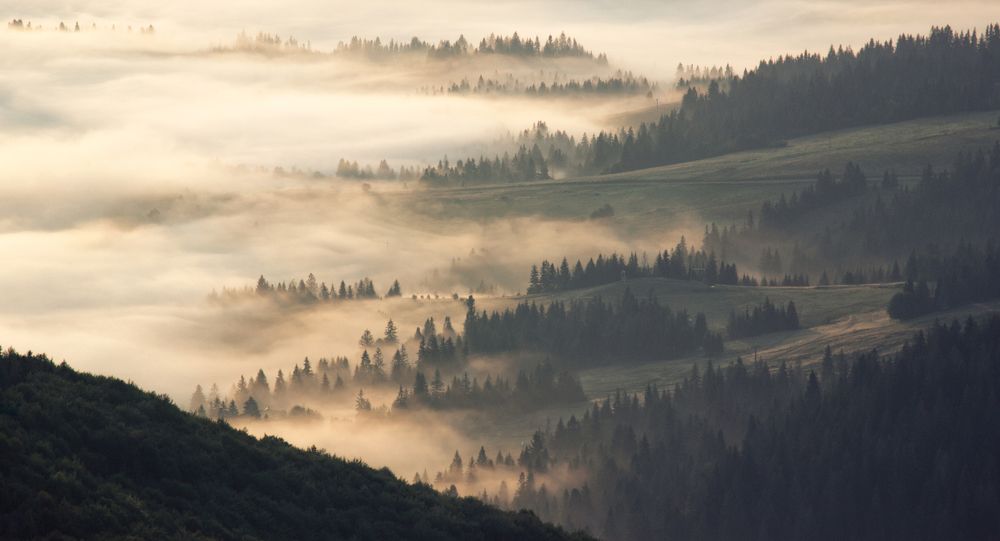 Рассвет в горах
