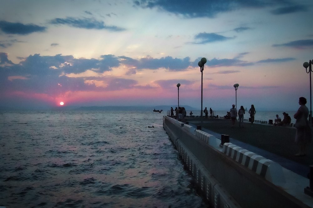 Ныряльщики на море