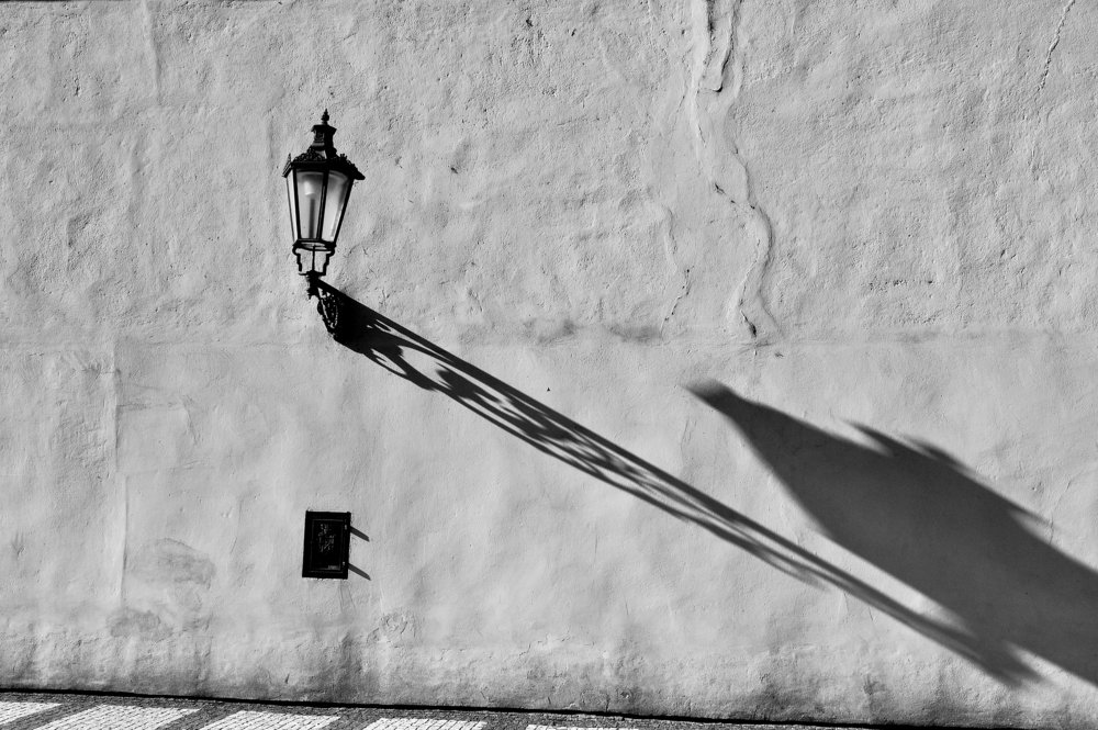 Praha's  (Prague's) long shadow
