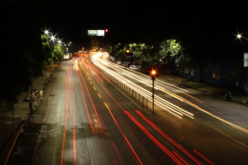 A painting through the light