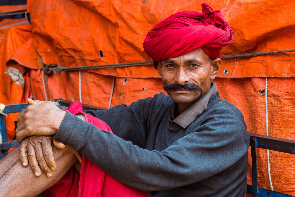 Рикша на цветочном рынке