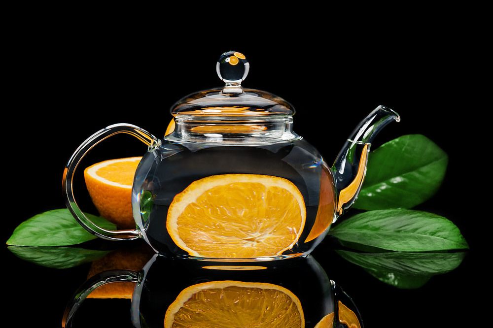 Апельсин в чайнике.