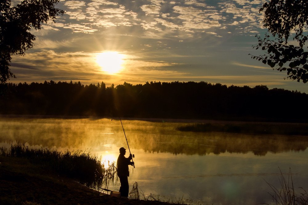 раннее утро на Волге....