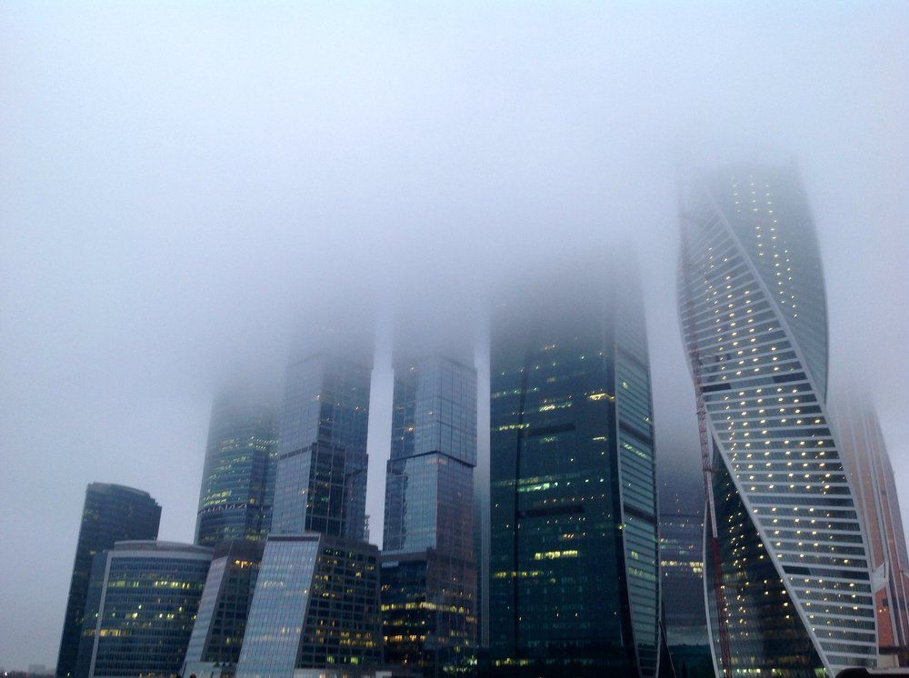 Fog in Moscow City