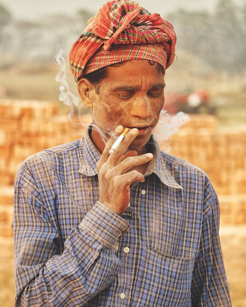 Lifestyle of a brick field worker