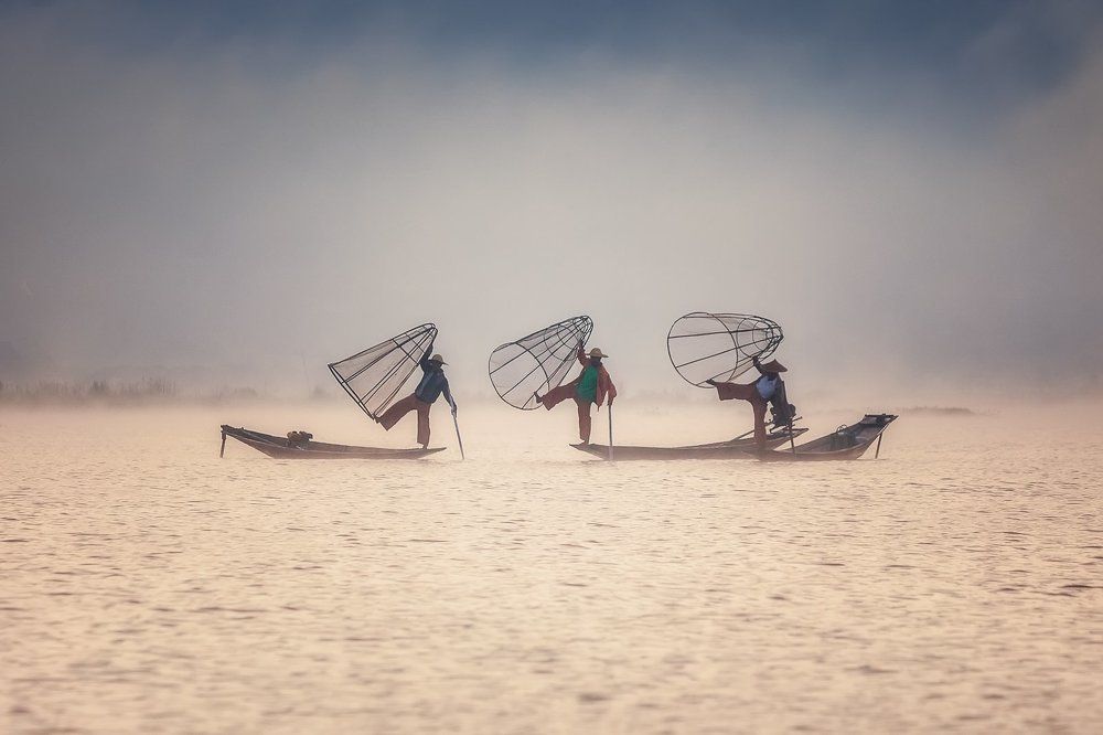 Рыбаки озера Инле