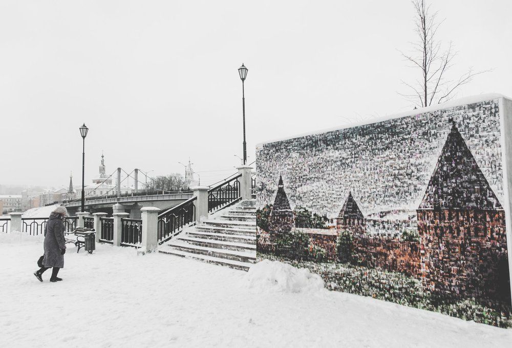 Набережная , стена из фото