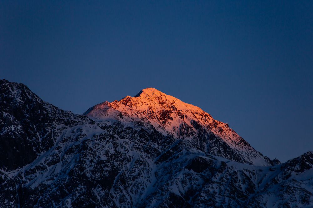 Golden colors on Kazbegi moount