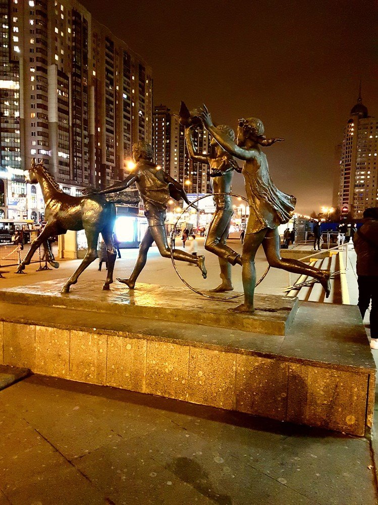 Ночной пейзаж Санкт-Петербурга