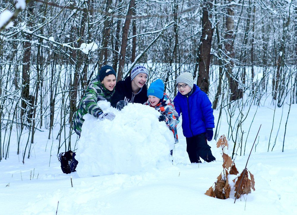 снеговик, начало