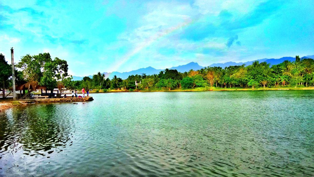 Rainbow in the mountain
