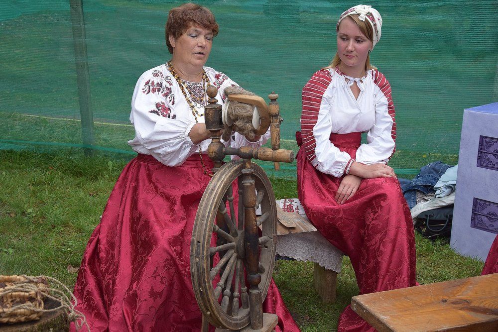 Портрет  с прялкой