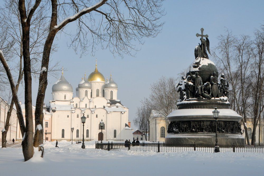 Софийский собор и Памятник тысячелетия России. Великий Новгород
